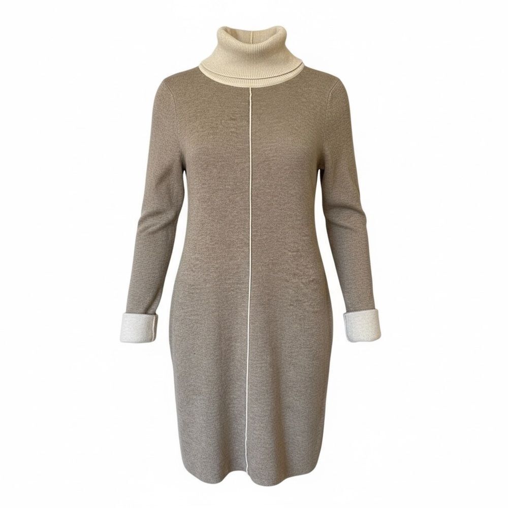 ‎Artisan NY Cotton Blend Turtleneck Knit Dress